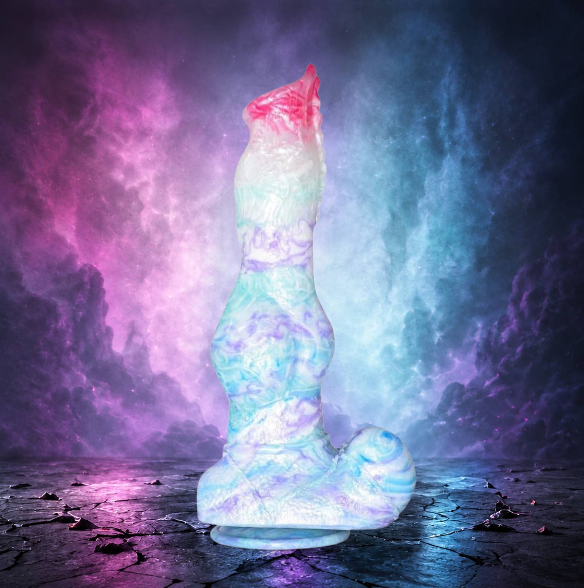 Aurora Dragon Dildo Pastel - pastel rainbow fantasy dragon dildo - Cover Image