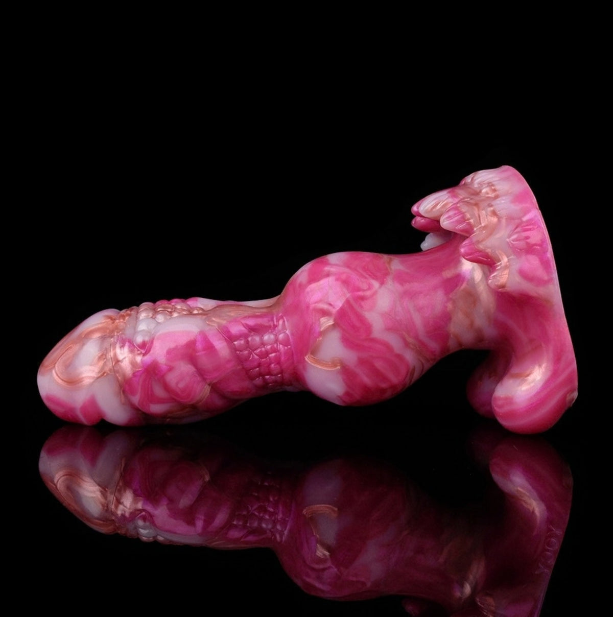 Dragon Dildo Blaze - big realistic vibrating dragon dildo - Lying Side Profile