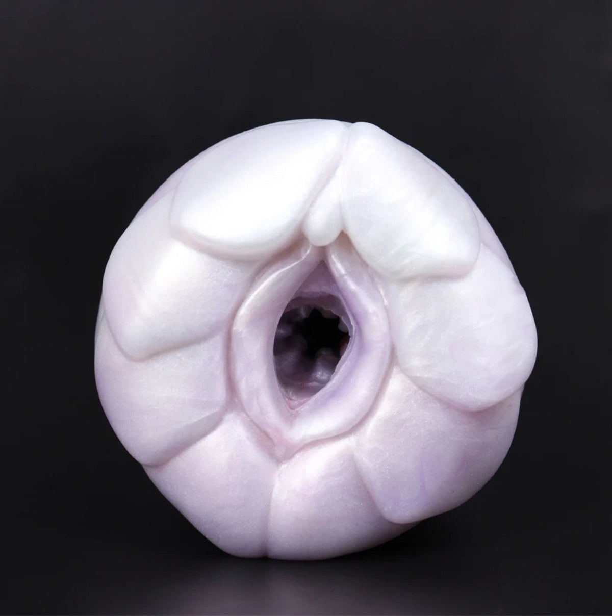 Dragon Stroker Bloom - realistic textured masturbator - Opening Front View