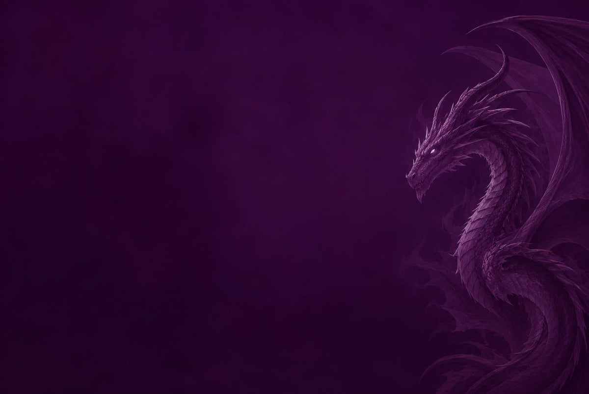 Dildo Dragon fantasy brand background featuring a mystical dragon