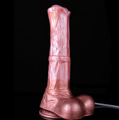 Colossus Dragon Dildo Bronze - big realistic squirting horse dildo - Standing Front View