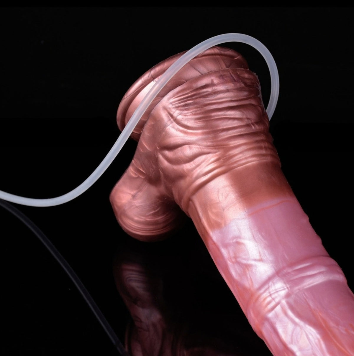 Colossus Dragon Dildo Bronze - big realistic squirting horse dildo - Base Tube Detail