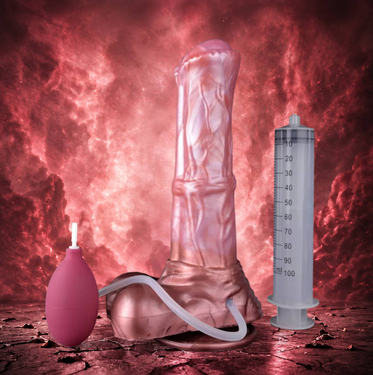 Colossus Dragon Dildo Bronze - big realistic squirting horse dildo - Cover Image