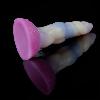 Dragon Dildo Frost - big realistic squirting horse dildo - Base Detail Close Up