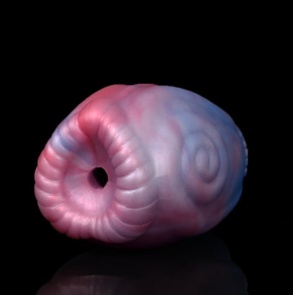Dragon Stroker Marble - realistic textured masturbator - Angled View With Opening